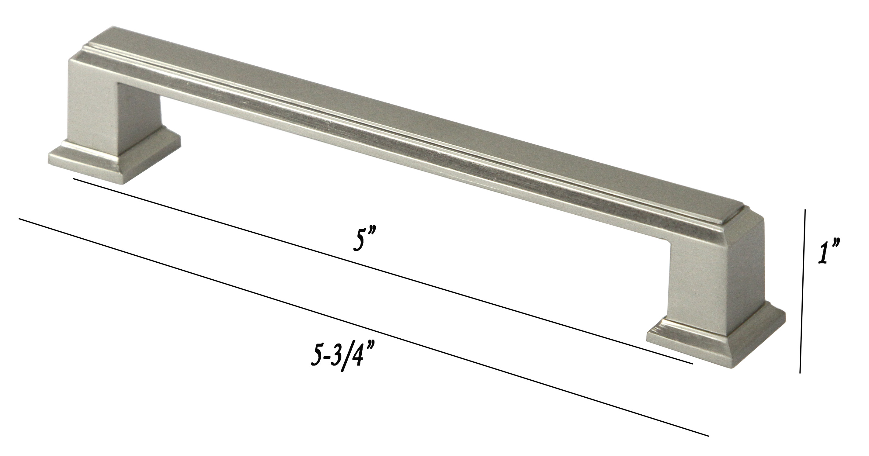 5 3 4 Roma Square Stainless Steel Kitchen Cabinet Bar Pull