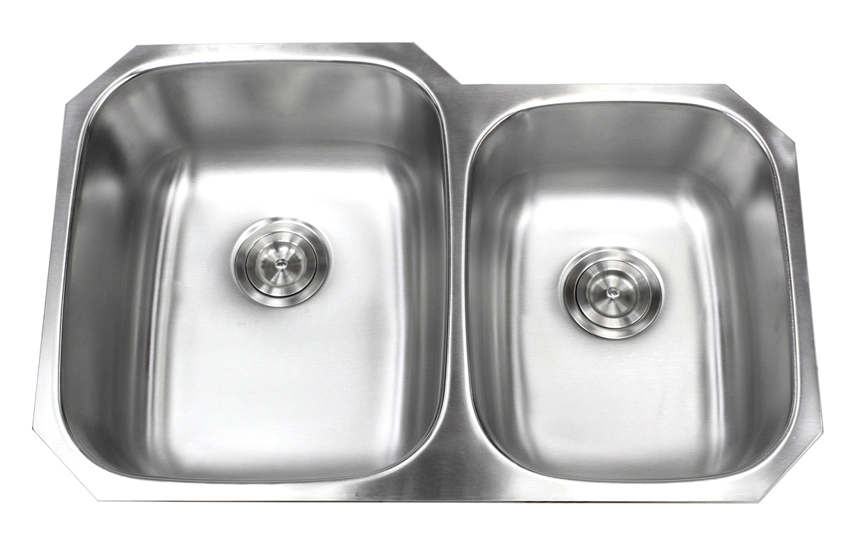 18 gauge stainless steel undermount kitchen sink double bowl